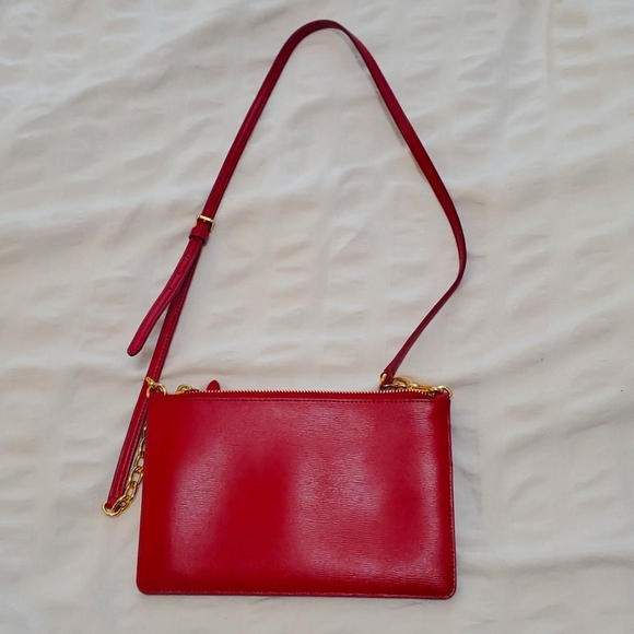 Red Ralph Lauren envelope crossbody purse - Picture 4 of 4